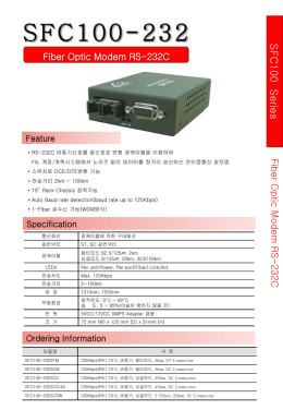 SFC100-232 Fiber Optic Modem RS-232C