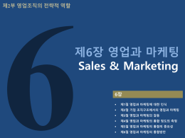 제6장 영업과 마케팅(2015완결) (3Mbyte)