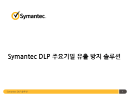 Symantec DLP 솔루션