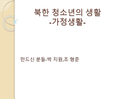 북한_청소년의_생활(2-1_박지원,_조형준).