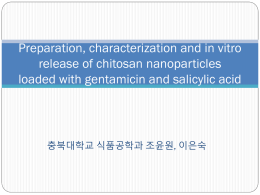 Preparation, characterization and in vitro release of chitosan