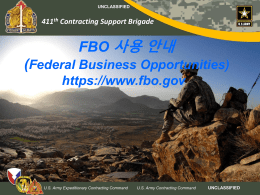 FBO(Federal Business Opportunities).