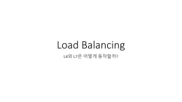 Load Balancing, L3,L4 그리고 L7