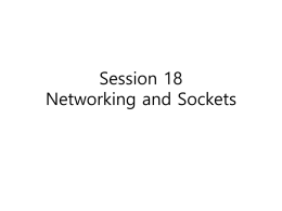 Session 18_Networking and Sockets. 다운받기