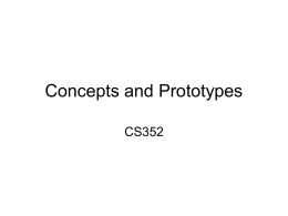 Slides: concepts and prototypes