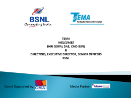 Click here for CMAI Presentation to BSNL