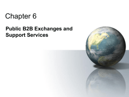Public B2B Exchanges and Support Services.ppt
