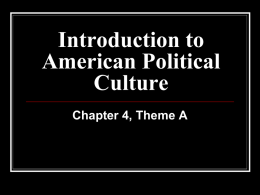 Intro to Political Culture