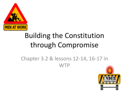 Building Our Constitution