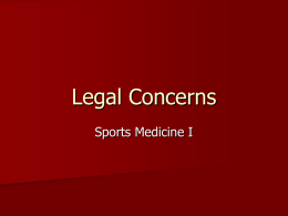 Legal Concerns