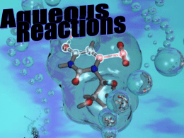 Aqueous solutions and Net Ionic PPT
