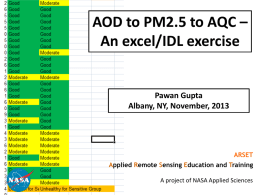 PM 2.5 Exercise