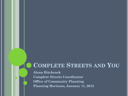 Complete Streets PowerPoint