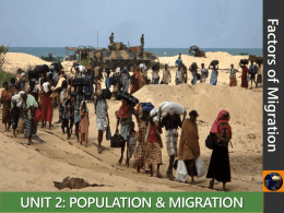 Migration: Factors of Migration Key Issue #2