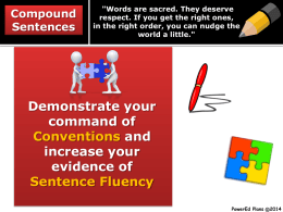 Compound Sentences Powerpoint