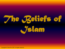 The Beliefs of Islam PPT