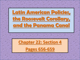 Spanish American War: Roosevelt Corollary Work Sheet Answers