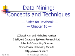 Chapter 10. Data Mining Applications and Trends in Data Mining