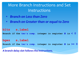 Class 11.3 Set Instructions and more Branch Instructions.pptx