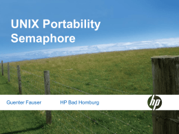 Unix Portability: Semaphore