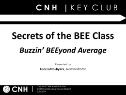 Secrets of the BEE Class