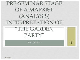 Marxist Interpretation of The Garden Party v4.ppt