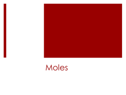 3.2 Moles