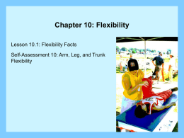 Chapter 10 Flexibility Powerpoint (Fitness for Life)