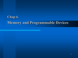 [Week 5] Chap 6. Memory and Programmable Logic Devices [강의Download]