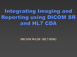 Imaging Integration for HL7 SDTC 2004-09-28.00.ppt