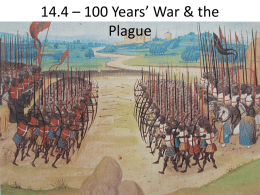14.4 - 100 years war  the plague