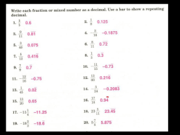 -5.2 Rational Numbers