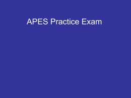 APES Practice Exam 1.ppt