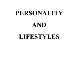 personality and lifestyles.ppt