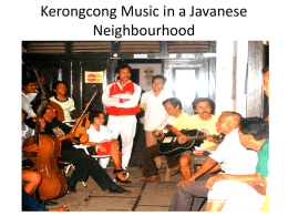 Kerongcong Music in a Javanese Neighbourhood.ppt