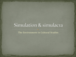Simulation simulacra.ppt