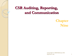 5 CSR Auditing, Reporting, and Communication Cht 9 (Jan 29).pptx