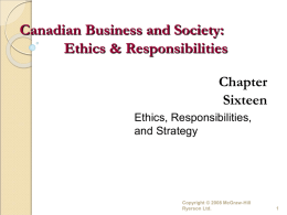 16 Ethics Responsibility and Strategy Chp 16 (Apr 16).ppt