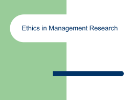5 Ethics in Research 2700 class.ppt