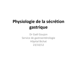 physio secretion gastrique l3 23 10 12