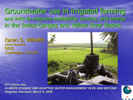 Groundwater Use in Irrigated Farming and Links to Resource Availability, Poverty, and Energy in the Indus-Ganges and Yellow River Basins