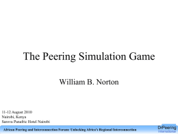 Peering Simulation Game.ppt
