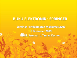 Buku Elektronik - Springer