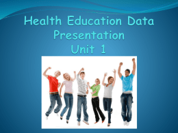 Health Education Data .ppt