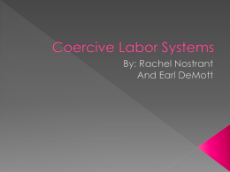 coercive labor systems