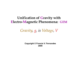 unification of gravity with electro-magnetic phenomena