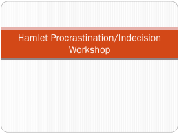 Indecision/Procrastination Writing Workshop PPT