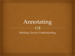 Annotation Powerpoint