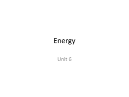 Energy Notes