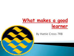 What makes a good learner 
